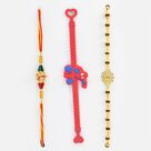Rakhi Bracelet and Rakhi for Brother with Kid Spider Man Rakhi Set of 3 Rakhis.