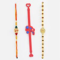 Rakhi Bracelet and Rakhi for Brother with Kid Spider Man Rakhi Set of 3 Rakhis.