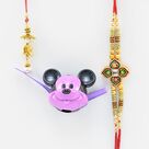 Designer Kundan Meena Work brother Rakhi with Perl Lumba and Mickey Kid Rakhi.