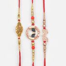 World Best Brother Big B and Designer New Marvelous Brother Rakhis Set for 3