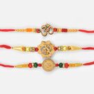 Auspicious 3 Om Rakhis Set of Magnificent and Awesome Rakhis Set of 3