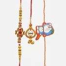 Family Rakhis Set of 3 Amazing Brother Bhabhi and Doremon Kids Rakhi