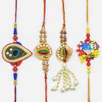Beautiful Set of Rakhi With Bal Hanuman