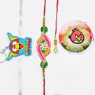 Stunning Looking Rakhi With Angry Birds Kids Rakhi