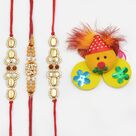Ek Onkar Rakhi With 2 Beautiful And Kids Rakhi