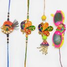 Perfect Combo of Peacock Rakhi With Kids Rakhi