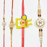 Beautiful Combo of Shiny Diamond And Kids Rakhi