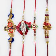 Traditional Loooking Rakhi Set of 4