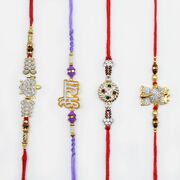 Traditional Bhaiya Rakhi Set of 4