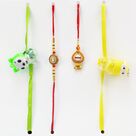 2 toys Kid Rakhi with Bhaiya Bhabhi Pair