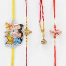 Auspicious Set of 4 Rakhis for Family