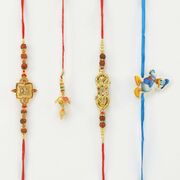 2 Brother Radkrash Rakhi with 1 Lumba and Kid Rakhi.
