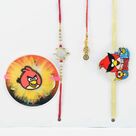 2 Angry Birds Rakhi for kis with Tortoise Rakhi for Brother and Lumba Rakhi for Bhabhi