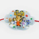 Kundan Stone Studded and Mauli Thread Bhai Rakhis with Lumba and Chota Bheem Kid Rakhi