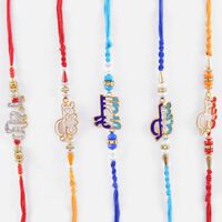 Wonderful Set of Five Rakhis For Bhaiya