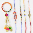 Traditional Lumba and Bhaiya Rakhi Set of 5