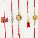 Mario Kids Rakhi with Awesomely Designed Diamond Rakhi Set of 5
