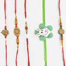 Celestial Sandalwood Rakhi and Rabit Rakhi for Kids and Family