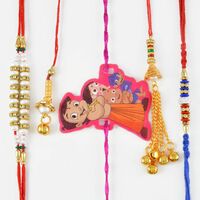 Linear and Lumba Rakhi Rakhi Set of Five