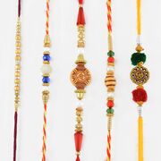 Stunning Mauli and Thread Rakhi Set of Five