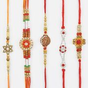 Perfect Combo Of Jewel Rakhi And Bhaiya Rakhi