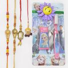Shivling Brother Rakhis with 2 Unique Lumba Rakhis and 1 Toy Kids Rakhi Total Set of 5 Rakhis