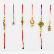 Auspicious Set of 3 Brother and 3 Lumba Rakhis.