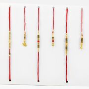 Rakhi set of 6 for 3 Bhaiya and 3 Bhabhi Rakhi