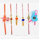 Joint Family set of Rakhi for 2 Brothers, 2 Lumba and 2 Kids Rakhi set of 6