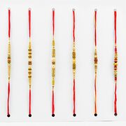 Astonishing Set of 6 Thread Rakhi for Brothers