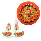 Paper Meshi Ganesha Pooja Thali with Kaju Tarbooj