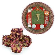 Ganesha Met Pooja Thali with Kaju Rose Laddu