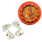 Ganesha Paper Meshi Mauli Thali with Kaju Gujia