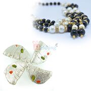 Pearl Necklace with Kaju Gujia