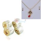 Diamond Locket Earings with Chain and Sweet Gift