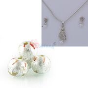 Necklace with Earing and Kaju Laddu Gift Hamper