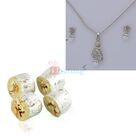 Silver Plated Jewellery Set with Sweet Hamper