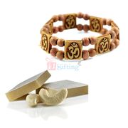 Om Bracelet with Kaju Katli Gift Hamper for Celebration