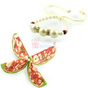 Pearl Diamond Ring Bracelet with Kaju Tabrooj