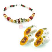 Beautiful Kundan Meena Bracelet with Sweet Gift