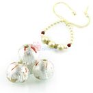 Beautiful Pearl Diamond Ring Bracelet with Sweet Gift