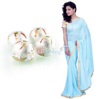 Kaju Laddu with Amazing Border Saree
