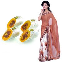 Kaju Raj Bahar with Border Saree Gift