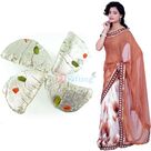 Chiffon Silk Saree with Kaju Gujia