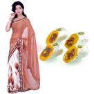 Kaju Raj Bahar with Chiffon Silk Saree Gift