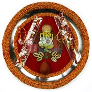 Ganesha Nariyal Rakhi Pooja Mauli Thali