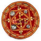 Badam Designer Swastik Mauli Rakhi Pooja Thali