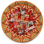 Swastik Crystal Steel Pooja Rakhi Thali