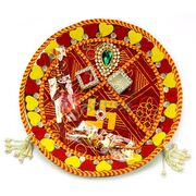 Kundan Swastik Mauli Rakhi Pooja Thali