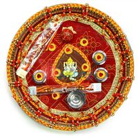 Ganesh Kalash Mauli Rakhi Pooja Thali